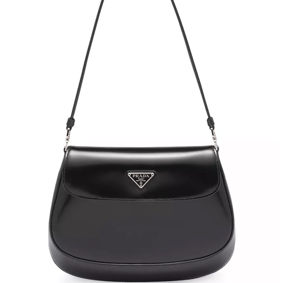 Prada Cleo brushed leather shoulder bag with flap - Picture 3 of 5